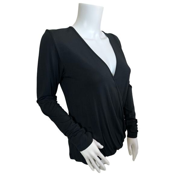 #T115 TART COLLECTIONS V NECK CRISS CROSS FRONT LONG SLEEVE TOP SZ S $99 - Picture 9 of 10